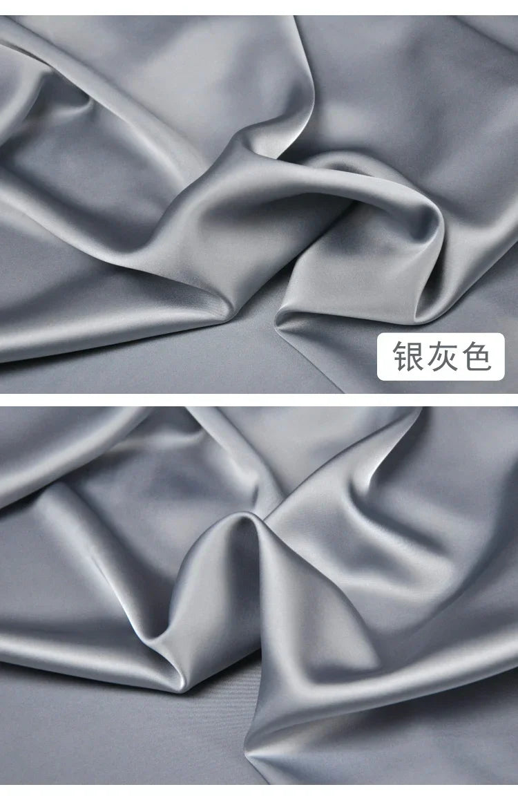 High-Grade Acetate Satin Wide-Leg Pants Women Spring Bell-Bottoms Pants Loose Casual Pants High Waist Oversized Long Pantalons