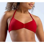 DLOGO With Logo Impact Strappy Bra Top Women High Support Impact Thin Strap Halter Sport Seamless Bras Scrunch Workout Yoga Tank