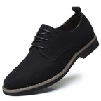 Mens Dress Shoes Legitimate Leather Shoe PU Suede Casual Men Designer Social Male Black Business Luxury Man Men's Wedding Summer