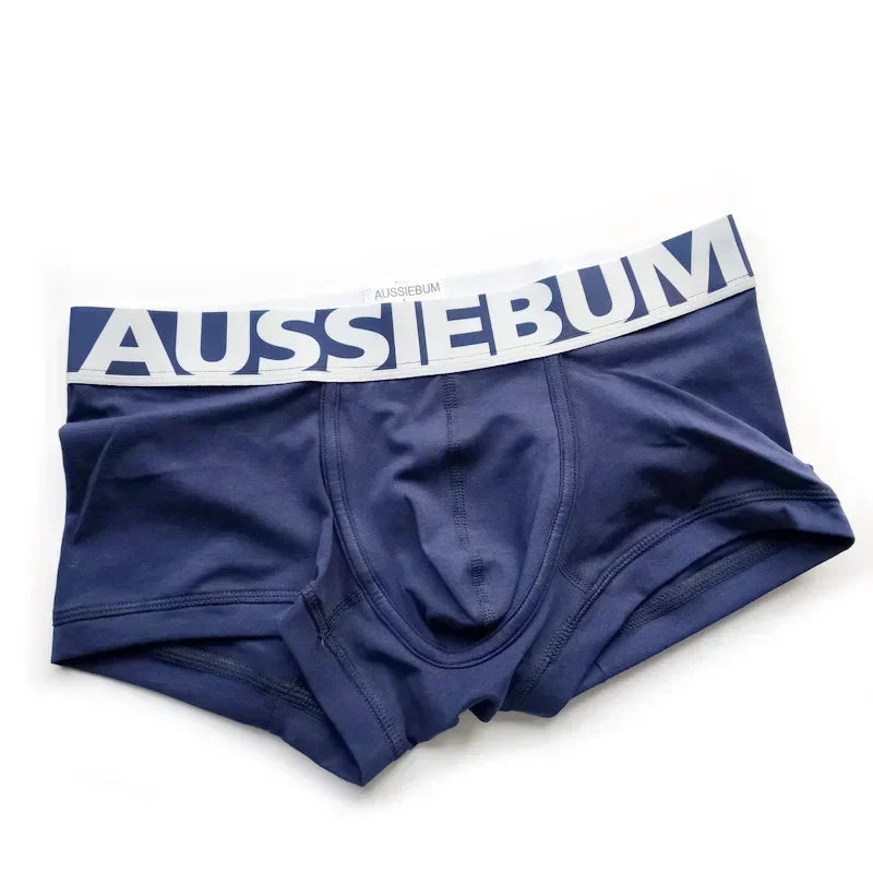 Wide brim candy color men's underwear four corner boxer underwear breathable elastic fiber