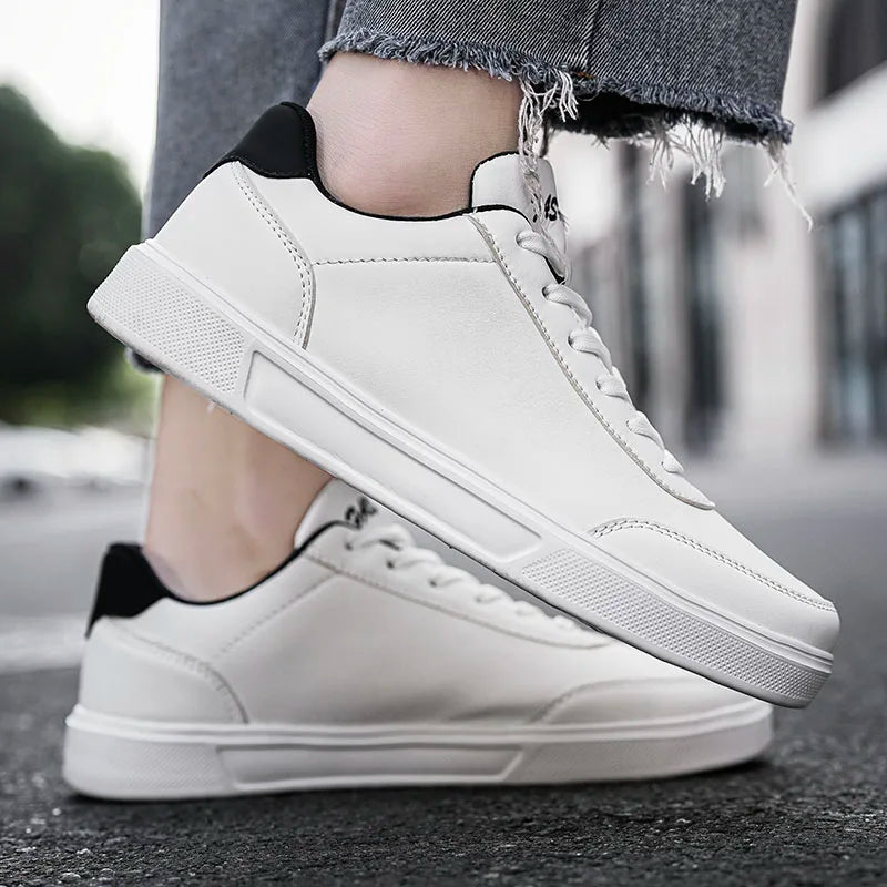YRZL Men White Shoes Couple Casual Skateboard Shoes Comfortable Sneakers Lightweight Walking Women Tenis Shoes Plus Size 36-46