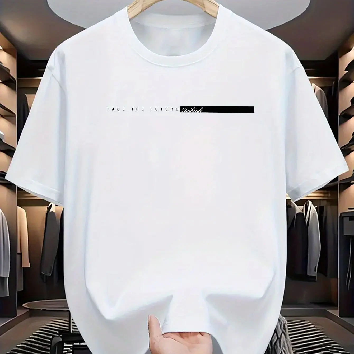 Summer Men And Women Casual T-Shirt Loose Fit Letter Print Round Neck Short Sleeved T-Shirt High Street Style Kid T-Shirt Top