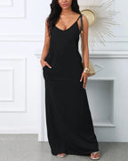 Women's PERFECTLY print V-neck strap sexy  Tee Shirts Casual dress Street Style Fleece  Casual Fashionable Crewneck Pullo