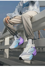 Carbon Plate Men Sports Marathon Air Cushion Running Shoes Breathable Lightweight Women Massage Athletic Nonskid Sneakers