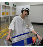 Harajuku Cat Cartoon Eating Noodles Graphic Men Women Tshirts Casual Short Sleeve Tees Japan Style Oversized T Shirt Clothing