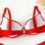 Underwired Bra Cup Brazilian Bikini Female Swimsuit Women Swimwear Two-pieces Bikini Set Push Up Bather Bathing Suit Swim Lady