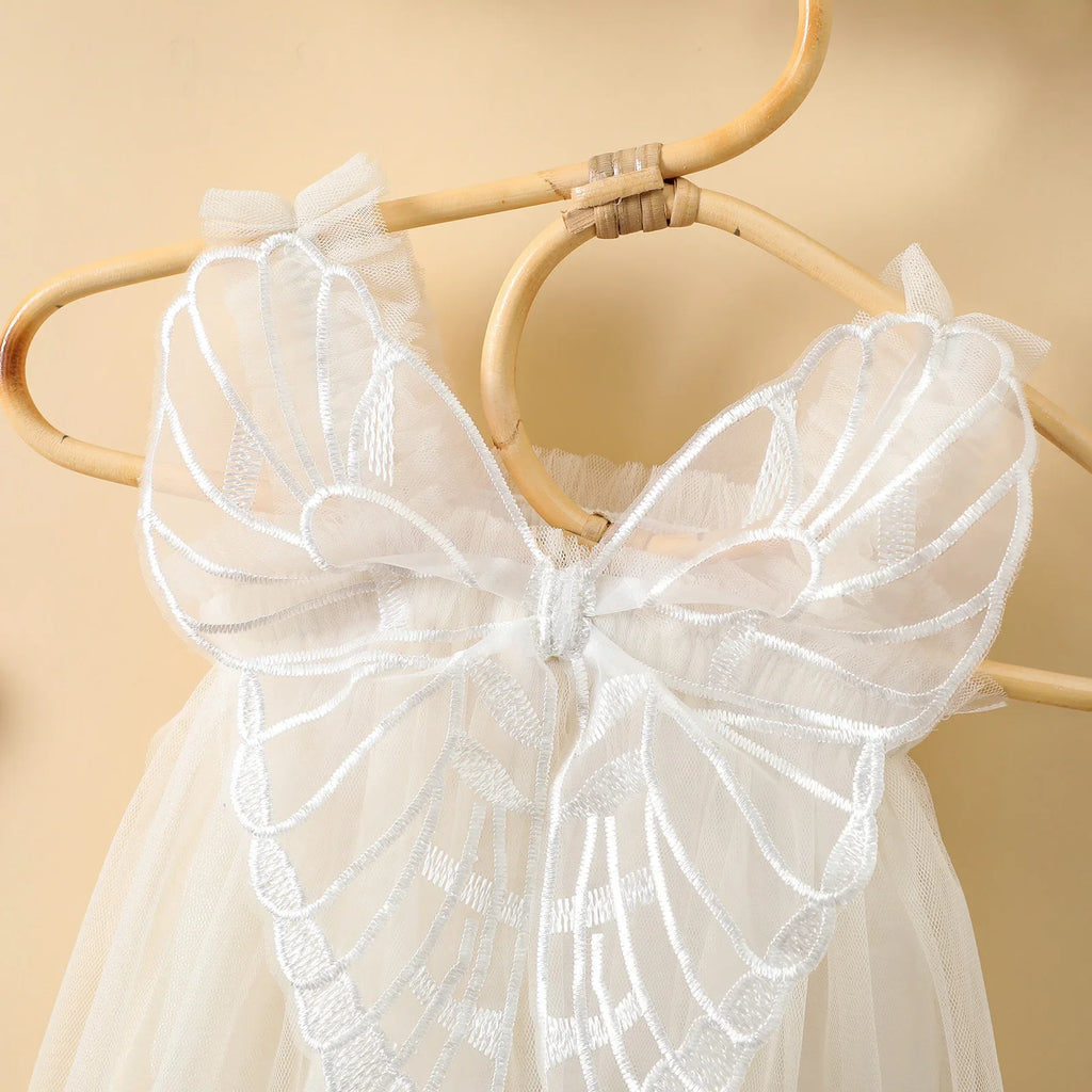 Citgeett Summer Kids Girls Princess Dress Sleeveless Mesh Decoration Dress Suspender Casual Clothes