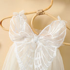 Citgeett Summer Kids Girls Princess Dress Sleeveless Mesh Decoration Dress Suspender Casual Clothes