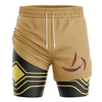 Deku My Hero Academia 2-in-1 Performance Shorts Shorts Cartoon Sports Fitness Shorts Anime Casual 3D Printing