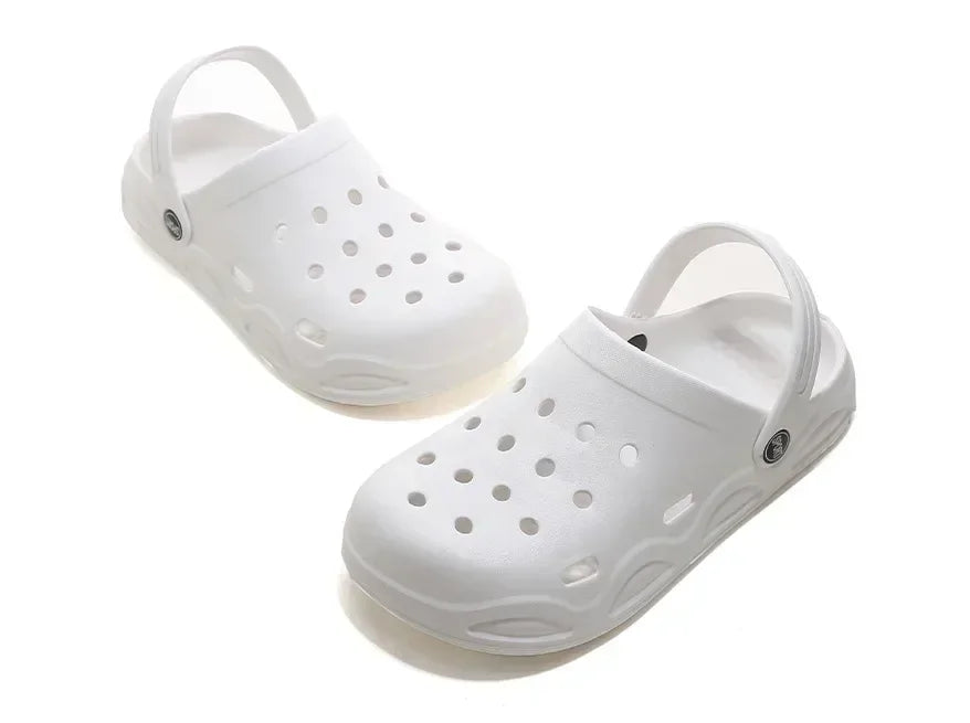 Hole shoes men's summer new outer wear bag head couple half bag heel bag head garden shoes beach women's shoes