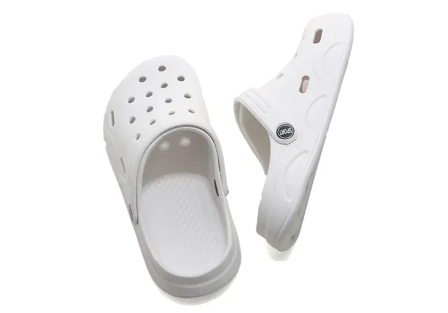 Hole shoes men's summer new outer wear bag head couple half bag heel bag head garden shoes beach women's shoes