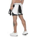 Custom Shorts Men Gym Sports Shorts 2 In 1 Quick Dry Workout Training Gym Fitness Jogging Short Pants Summer DIY Men Shorts