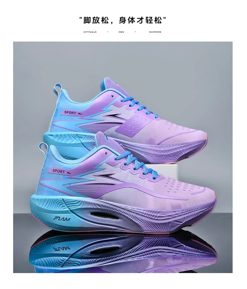 Mens Running Shoes Pro Training Mesh Breathable Flat Sneakers 2024 Trendy Couple Tennis Shoes for Men and Women Big Size