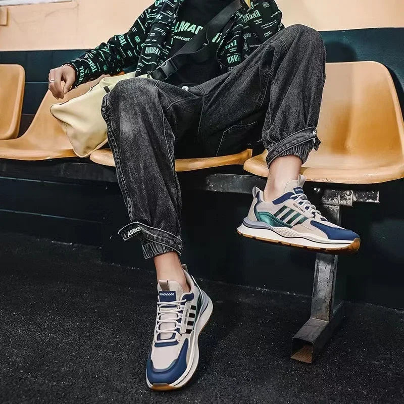 Brand Men Sneakers Mesh Breathable Casual Shoe Air Cushioning Athletic Running Shoes for Men Light Training Shoe Tenis Masculino