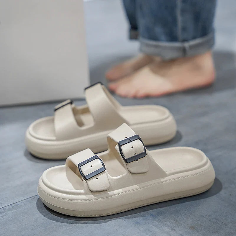 Hot Summer Outer Wear, Soft-Soled, Lightweight, Thick-Soled, Non-Slip, Wear-Resistant Beach Sandals for Women
