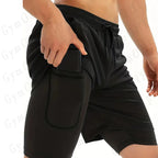Men's sports shorts, spider print compression shorts, informal, training, running, 2-in-1, Y2K order shipped directly