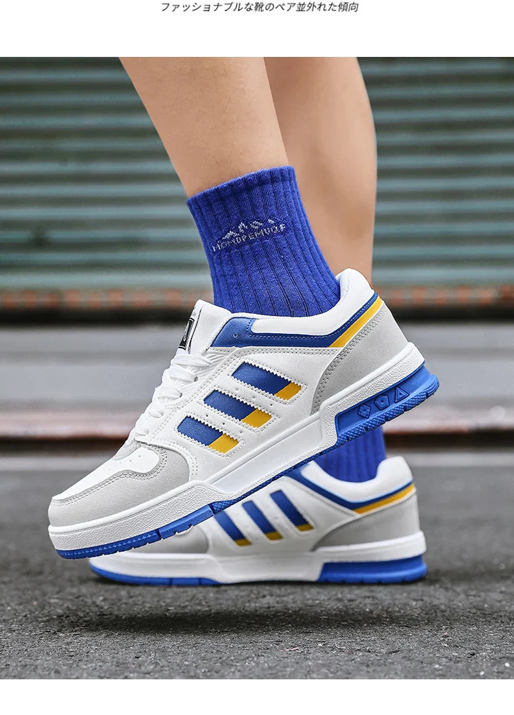 New lace-up breathable sports casual shoes for women classic low top student round head non-slip shoes for men