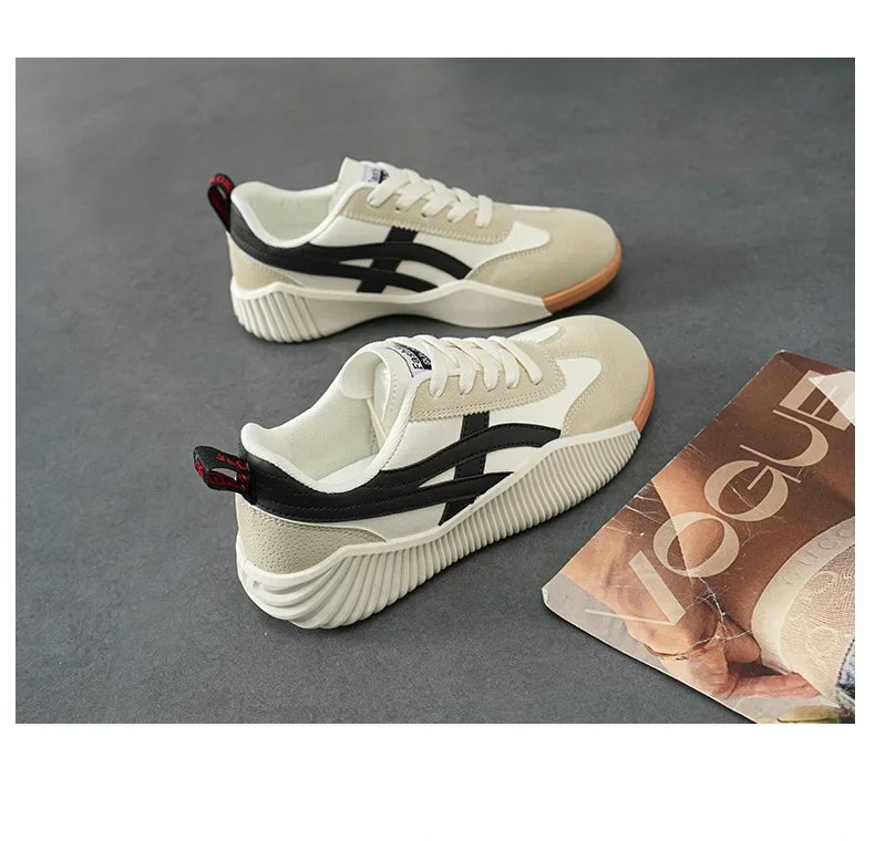 Women's Spring 2025 New Casual Sports Shoes Women Sneakers Round Toe High Quality Shoes Ladies Platform Shoes