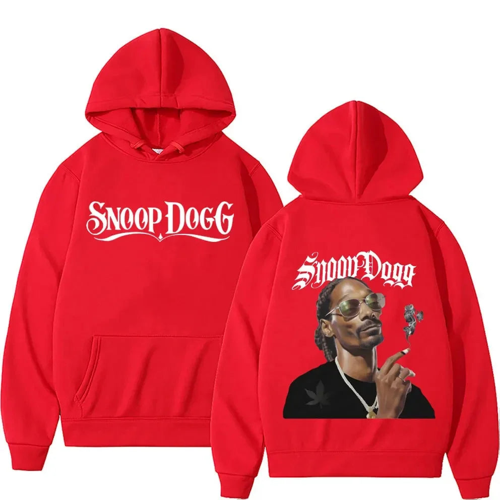 Male Fashion Y2K Long Sleeve Pullovers Sweatshirt Streetwear Vintage Snoop Dogg Graphic Hoodie Men Casual Hip Hop Style Hoodies
