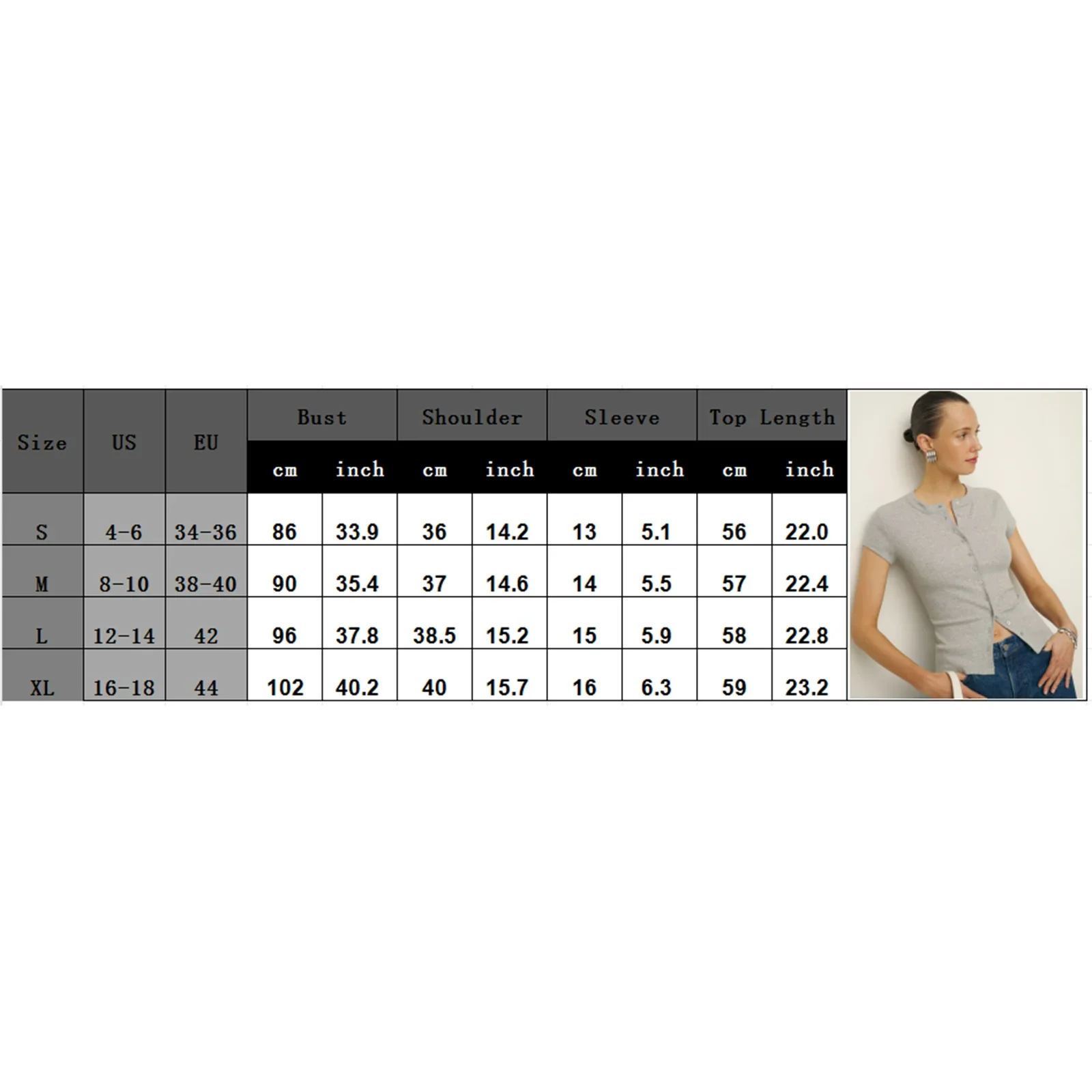 Women Knit Button Up Shirts Summer Crop Tops Short Sleeve Round Neck Solid T-shirt Slim Fit Tees Vintage Grunge Tee Streetwear