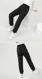Children's Cotton Pants Winter Boys Thickened Trousers Teen Boys Cotton Lamb Wool Warm Cotton Pants Boys' Plush Casual Pants