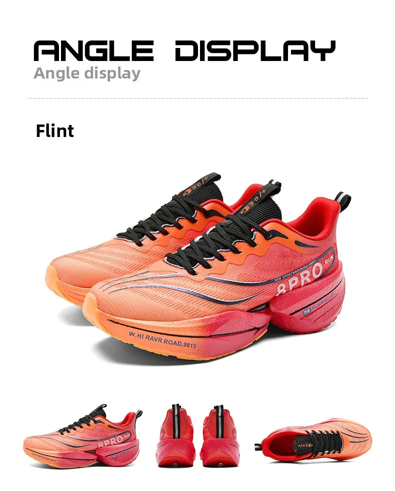 NEW Sports Running Shoes Men Marathon Breathable Comfortable Women Athletic Training Outdoor Sneakers Air Cushion Carbon Plate