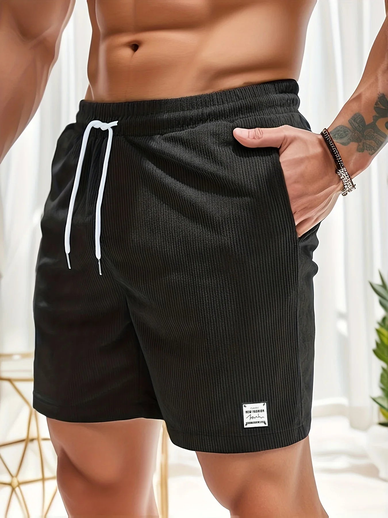 Summer New Arrival Sports Short Men New Comfortable Elastic Waist Clothing Male Breathable Short Trousers .Casual Shorts for  Men