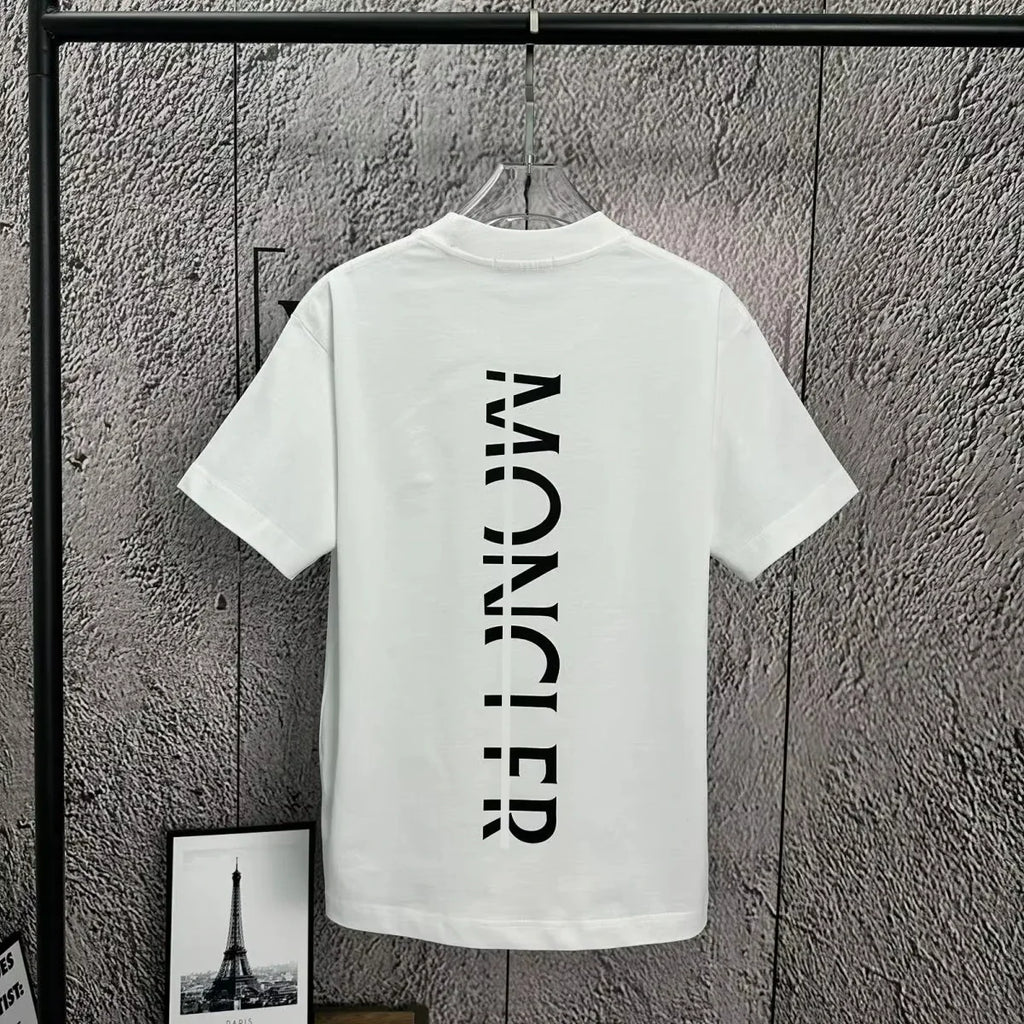 Graphic Print White T-shirts Men's Women's Casual Short Sleeve Crew Neck Cotton Tee Luxury Brand High End Unisex Fashion Tops