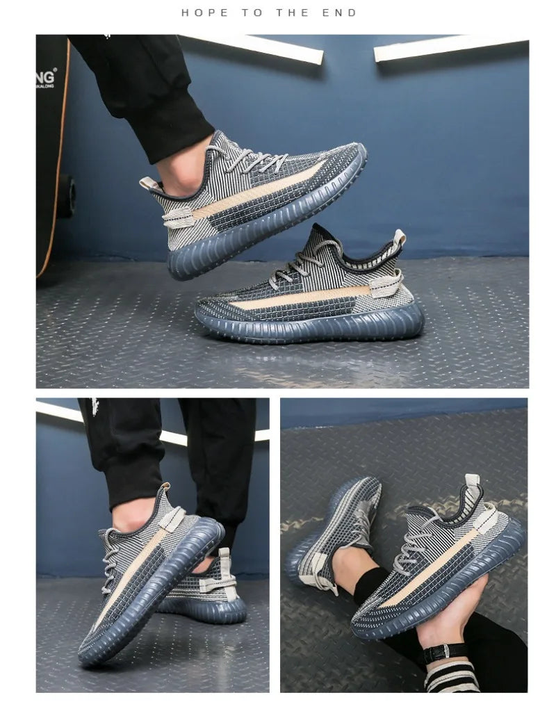 Mesh Breathable Coconut Shoes New Men's Shoes Summer 2025 Versatile Trend Casual Flying Shoes Student Sports Men's Shoes