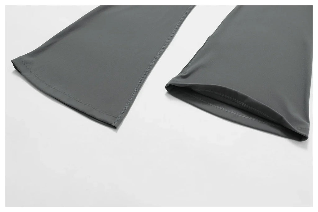 V-shaped Hip Yoga Pants Flare Leggings Women High Waist Wide Leg Pants Women Gym Fitness Sports Flared Pant Dance Trousers