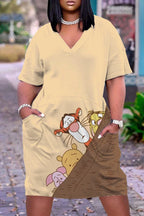 Disney Dresses Plus Size Xxxl Elegant Dresses for Women for Party Woman Elegant Dress 5xl Large Size Women's Clothing Chic 2022