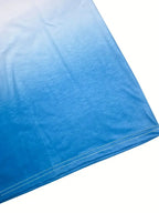 Faith Letter Print Dress, Casual Gradient Crew Neck Short Sleeve Dress, Women's Clothing