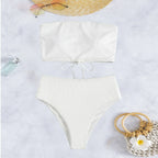 Bathing Suit Two-Piece Set Summer Swimwear Bra Briefs Bikini Set With Chest Pad Wire-Free Women Beach Suit Women Clothes