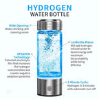 Hydrogen Water Bottle Generator Hydrogen Rich Health Cup Alkaline Ionizer USB Rechargeable Portable hydrogen Water Ionizer