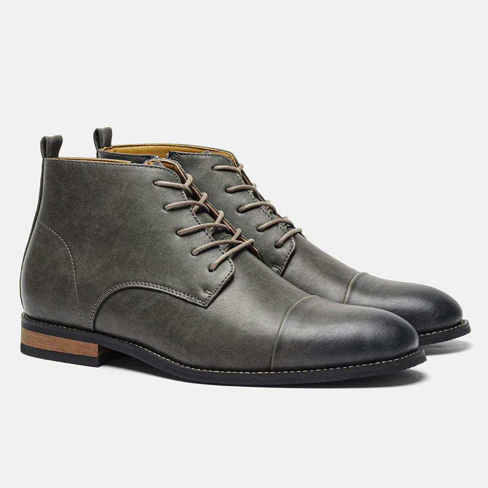 Comfortable Ankle Leather Boots For Men Boots For Men Fashion Brand