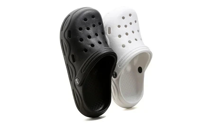 Hole shoes men's summer new outer wear bag head couple half bag heel bag head garden shoes beach women's shoes