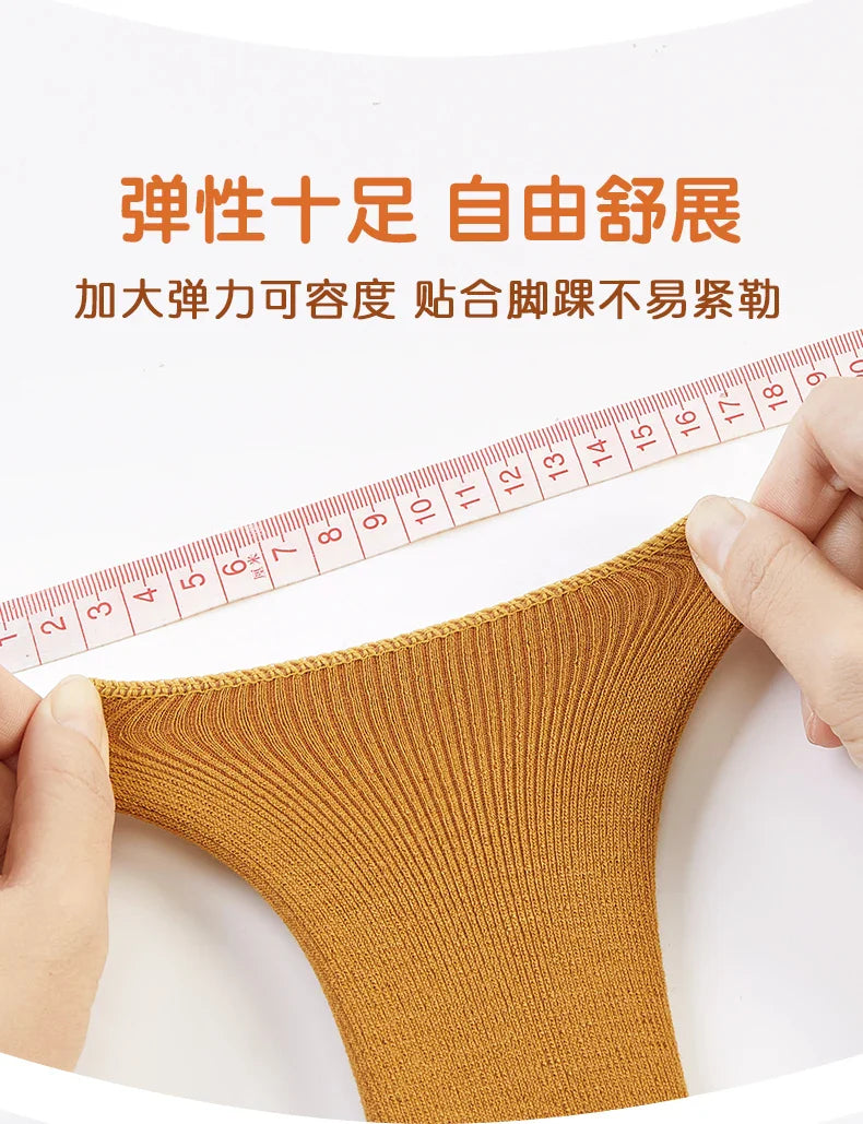 Girls socks Children's snow socks Autumn winter plush thickened warmth medium and large children's baby boys long cotton socks