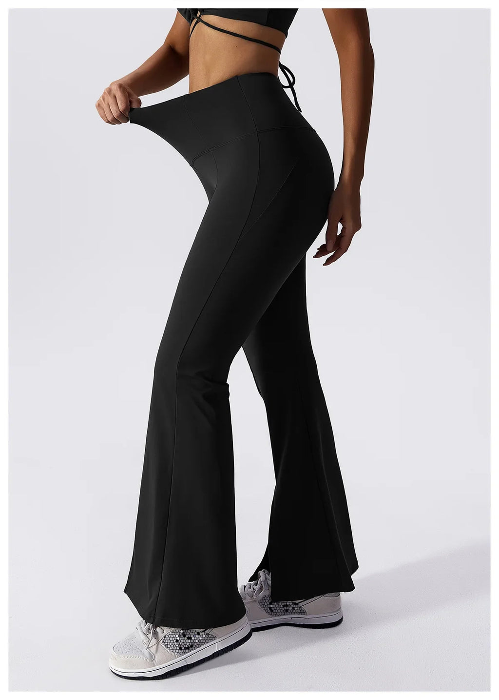 Women's Yoga Pants High Waist Sports Fitness Dance Casual Bell-bottoms Wide Leg Pants For Women Gym Workout Sexy Breathable