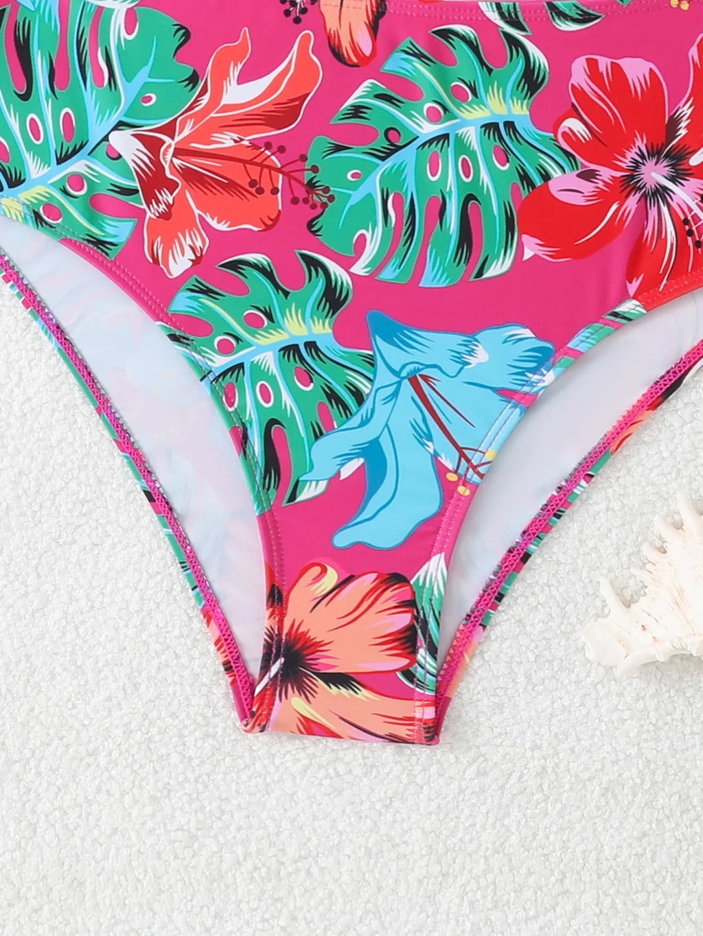 High Waist Swimsuit Sexy Halter Bikini 2025 Women Printed Swimwear Female Bathers Swimming Bathing Swim Suit Summer Beachwear