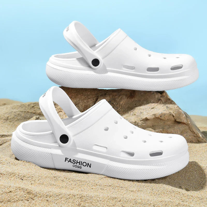 Cave shoes men's shoes outdoor sports sandals two-wear half slippers fashionable casual soft-soled beach shoes sandals