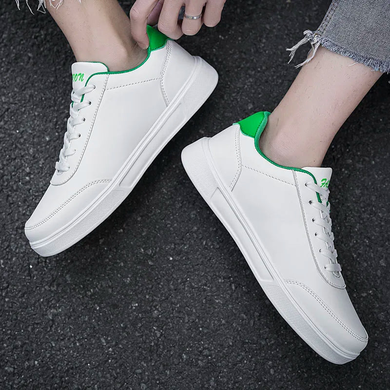 YRZL Men White Shoes Couple Casual Skateboard Shoes Comfortable Sneakers Lightweight Walking Women Tenis Shoes Plus Size 36-46