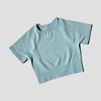 WAREBALL Women Yoga Shirts Short Sleeve Crop Top Gym Tops Fitness Running Workout Sport T-Shirts Sports Wear