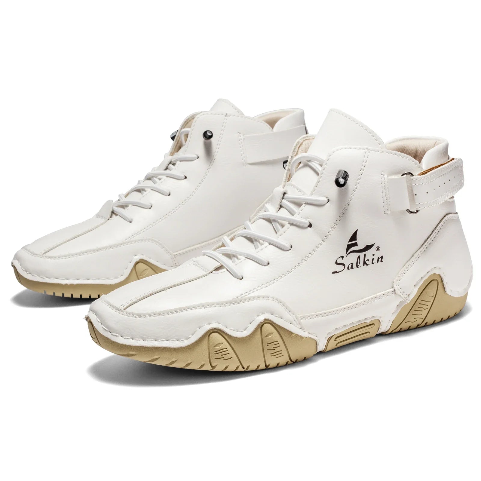 New 2025 Handmade Men Boots Design Sneakers Man Outdoor Casual Leather Men Shoes Ankle Boots Fall Breathable Hot Sale