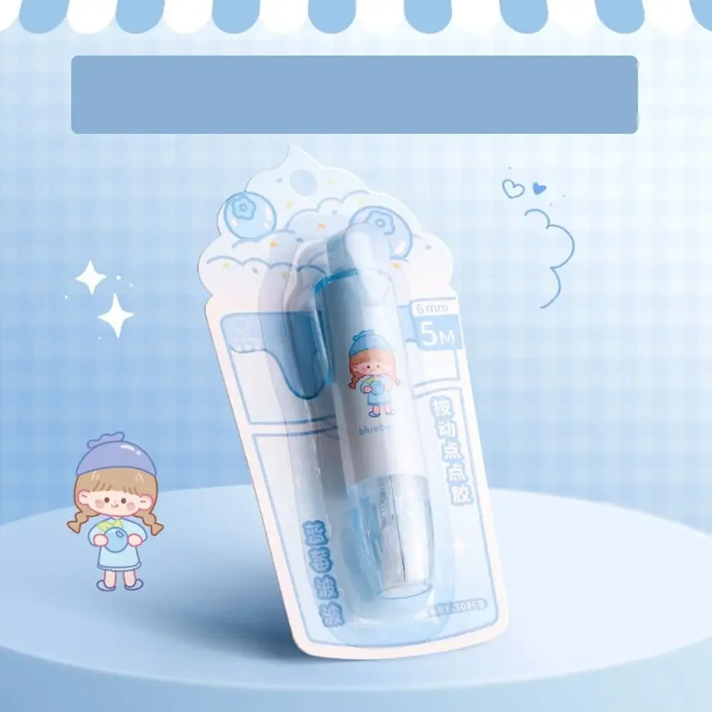 Double-sided Adhesive Press Spot Glue Pen Large Capacity High Viscosity Correction Tape Replaceable Core Office Supplies