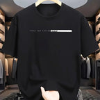 Summer Men And Women Casual T-Shirt Loose Fit Letter Print Round Neck Short Sleeved T-Shirt High Street Style Kid T-Shirt Top