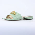 Designer Shoes for Women Jeweled Snake Flat Slides Sandals Summer 2024 Classic funny Slippers Women High Quality Luxury