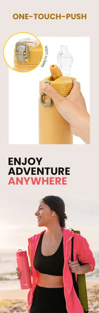 Tyeso 600ML/750ML Stainless Steel Thermos Bottles Car Insulated Cups with Straw Keeps Cold and Heat Portable Sport Thermal Mugs