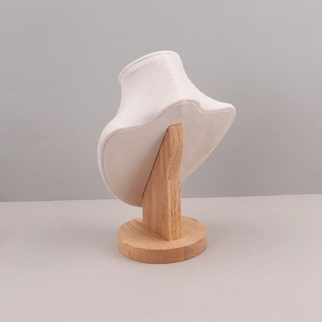 Velvet Portrait Necklace Display Pendant Organizer Jewelry Display Stand Jewelry Mannequin Bust Necklace Pendant Window Display