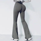 Fast-drying High-waisted Yoga Bell-bottoms Tight-fitting Long-legged Stretch Leggings Hip-lift Running Slimming Athletic Pants