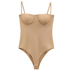 TRAF Woman 2025 Bodysuits Corset Off Shoulder Bodysuits Sexy Lingerie Summer Sleeveless Smooth Slimming Body Backless One Piece